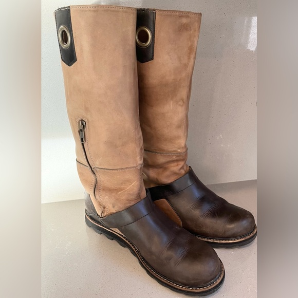 Sorel Womens British Tan Wicked Tall NL1925-265 Leather Riding Snow Boots SZ 9.5 - Picture 3 of 13